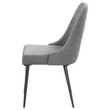 English Elm Grey and Gunmetal Side Chair (Set Of 2)