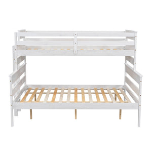 English Elm Wood Twin Xl Over Queen Bunk Bed With Ladder - Space-Saving, Sturdy, And Stylish Design For Kids GX000446AAK-GIGA