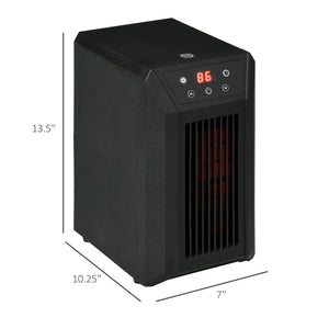 English Elm Electric Infrared Quartz Space Heater 1500w with Remote Timer and Overheat Shutoff W2225P155077