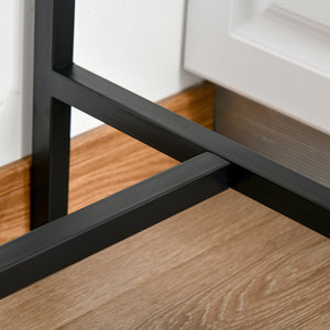 English Elm 3 Piece Bar Table and Chairs Industrial Counter Height Set for 2 — Space-Saving Natural Breakfast Nook, Sturdy W2225P155076