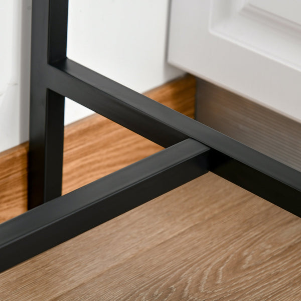 English Elm 3 Piece Bar Table and Chairs Industrial Counter Height Set for 2 — Space-Saving Natural Breakfast Nook, Sturdy W2225P155076