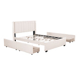 Hearth and Haven Full Size Upholstered Bed with 4 Drawers SF000104AAA
