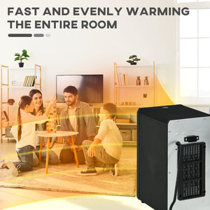 English Elm Electric Infrared Quartz Space Heater 1500w with Remote Timer and Overheat Shutoff W2225P155077