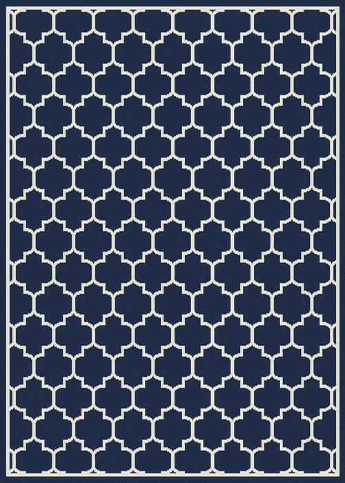 English Elm Christopher Knight Home® - 1636L Blue 53x7 Polypropylene Rug 100% Woven Backing Durable Indoor Outdoor Mat Fade-Resistant 68900.00