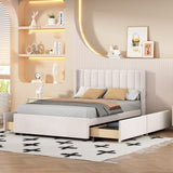 Hearth and Haven Full Size Upholstered Bed with 4 Drawers SF000104AAA