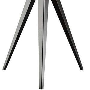 English Elm Grey Tripod Floor Lamp with Beige Fabric Shade, Mid-Century Retro Studio Style, 3-Way Dimmer, Metal Base B062P153732