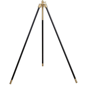English Elm Black Tripod Drum Shade Floor Lamp with Gold Finish, Adjustable 47–63" Height, 3-Way Rotary Switch, E26-Compatible Bulb B062P153722