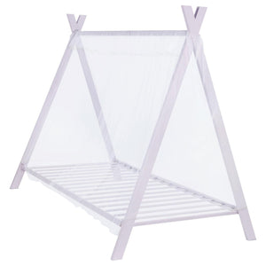 English Elm Pink Metal Twin Tent Bed with Whimsical Canopy Frame for Lights, Fabric Drapes — Romantic Kids' Decor B062P153743