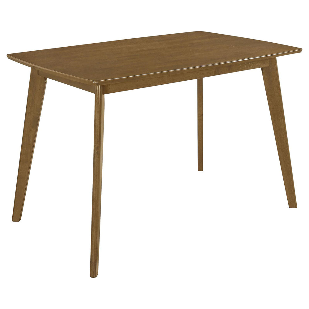 English Elm Retro Kersey Chestnut Dining Table with Angled Legs, Mid-Century Rectangular Design, Solid Wood Finish B062P153717