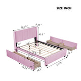 Hearth and Haven Full Size Upholstered Bed with 4 Drawers SF000104AAH
