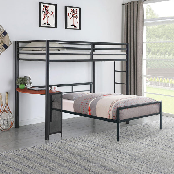 English Elm Gunmetal Twin Metal Bed Frame - Sleek, Minimalist Design For Modern Spaces & Youth Rooms, Durable Support B062P153745