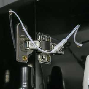 English Elm Kleankin Modern Led Lighted Medicine Cabinet With Mirror, Usb Charging, 3 Cupboards & Soft-Close Doors W2225P155073