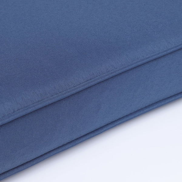 English Elm 2PCS 75" Chaise Lounge Cushion Set Navy Blue - Removable Zipper Covers, Straps, Sponge Fill Comfort W419103836