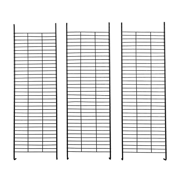 English Elm 3-tier Iron Mesh Cat Enclosure Large Indoor Outdoor Kennel with Ramps and Lockable Doors W2181P155328
