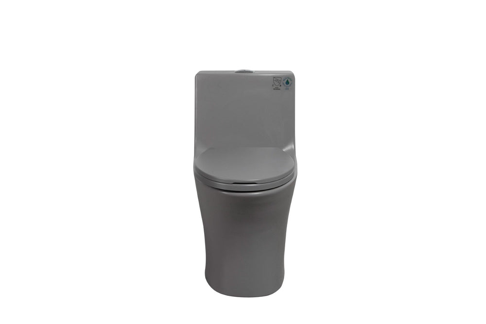 English Elm Soft-close Elongated Toilet Seat Glossy Black Antimicrobial Finish for Modern Bathrooms W1573108934