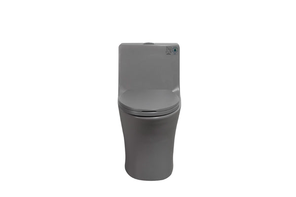English Elm Soft-close Elongated Toilet Seat Glossy Black Antimicrobial Finish for Modern Bathrooms W1573108934