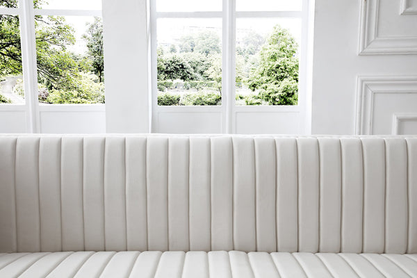 English Elm Contemporary Sectional Sofa With Ottoman - Modern Velvet Corner Couch For Stylish Living Rooms & Comfort W1117S00063