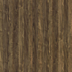 English Elm Aged Walnut Mid-Century 5-Tier Corner Bookcase — Space-Saving Triangular Shelves, Metal Frame Accent B062P153786