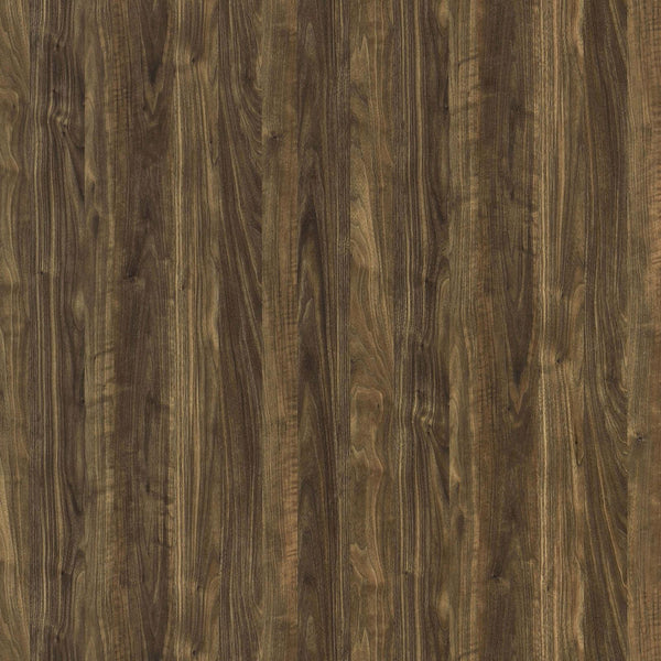 English Elm Aged Walnut Mid-Century 5-Tier Corner Bookcase — Space-Saving Triangular Shelves, Metal Frame Accent B062P153786