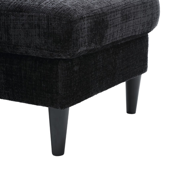English Elm United We Win Chenille Sectional Sofa with Storage Ottoman and Dual Cup Holders W1568142742