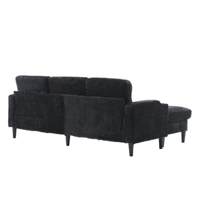 English Elm United We Win Chenille Sectional Sofa with Storage Ottoman and Dual Cup Holders W1568142742
