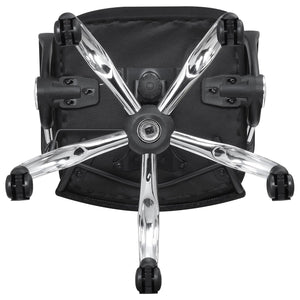 English Elm Black Mesh Swivel Office Chair with Chrome Arms and Casters — Ergonomic Height, Tilt Lock, Sleek Support B062P153790