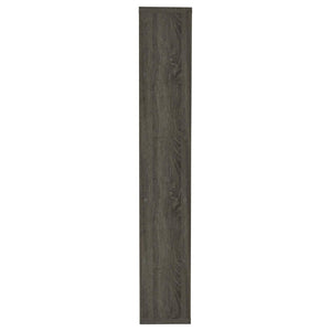 English Elm Weathered Weathered Grey 5-Tier Playful Bookcase with Ample Shelves, Contemporary Rustic Display Piece B062P153764