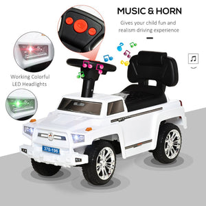 English Elm Kids Foot to Floor Suv Push Ride on Toy with Horn Lights Storage and Stable Base W2225P155619