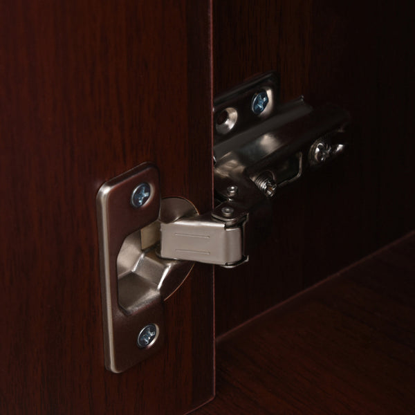 English Elm Mobile Mobile Storage Cabinet Organizer with Drawer & Door, Mobile Printer Stand on Castors, Sleek Brown W2225P155594