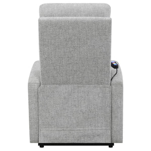English Elm Grey Tufted Power Lift Recliner Chair with Performance Chenille, Foam Comfort, Wood Frame & Ease of Use B062P153855