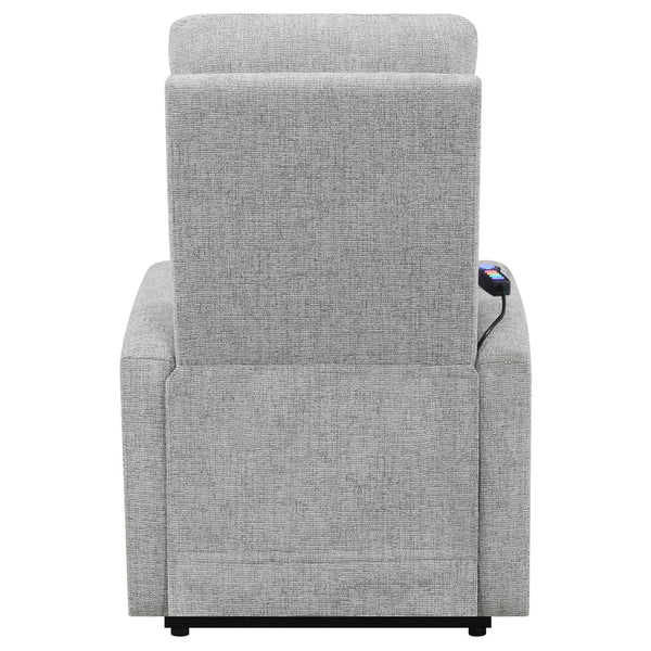 English Elm Grey Tufted Power Lift Recliner Chair with Performance Chenille, Foam Comfort, Wood Frame & Ease of Use B062P153855