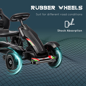 English Elm Youth Steel Frame Kick Scooter with Dual Caliper Brakes and 12 Inch Inflatable Tires W2225P155615