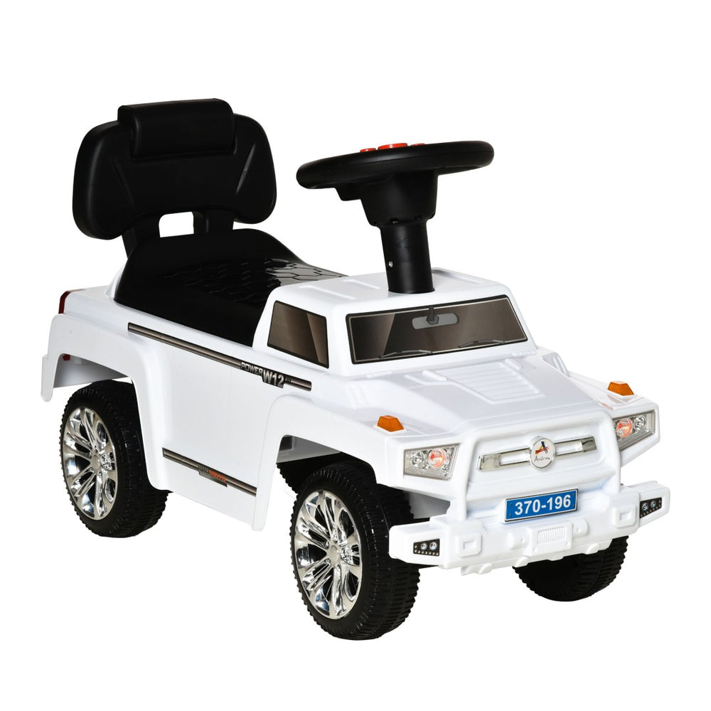 English Elm Kids Foot to Floor Suv Push Ride on Toy with Horn Lights Storage and Stable Base W2225P155619