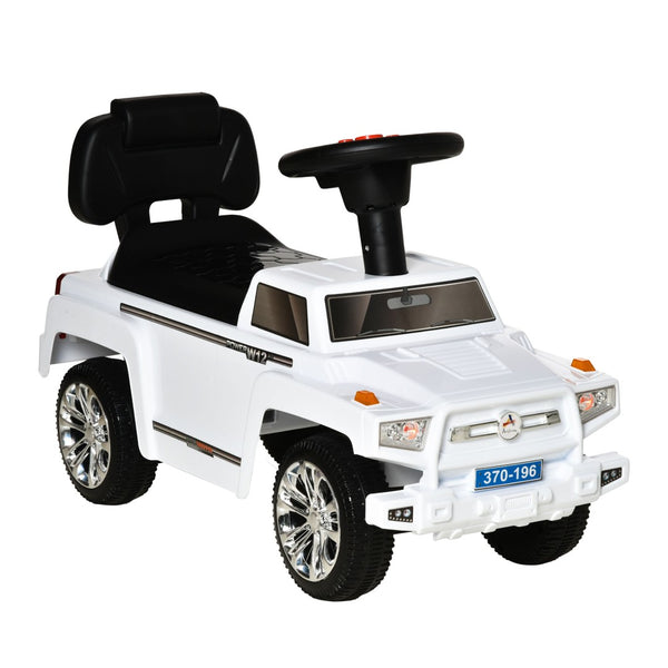 English Elm Kids Foot to Floor Suv Push Ride on Toy with Horn Lights Storage and Stable Base W2225P155619