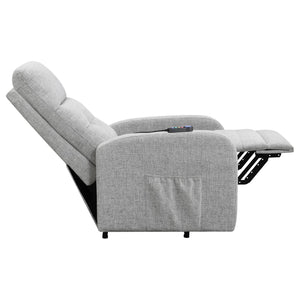 English Elm Grey Tufted Power Lift Recliner Chair with Performance Chenille, Foam Comfort, Wood Frame & Ease of Use B062P153855