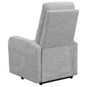 English Elm Grey Tufted Power Lift Recliner Chair with Performance Chenille, Foam Comfort, Wood Frame & Ease of Use B062P153855