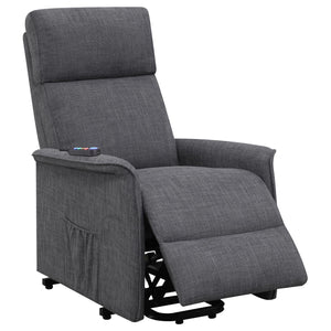 English Elm Charcoal Power Lift Recliner with Massage Function, Memory Foam Pocket Coil Seat & Smooth Recline B062P153841