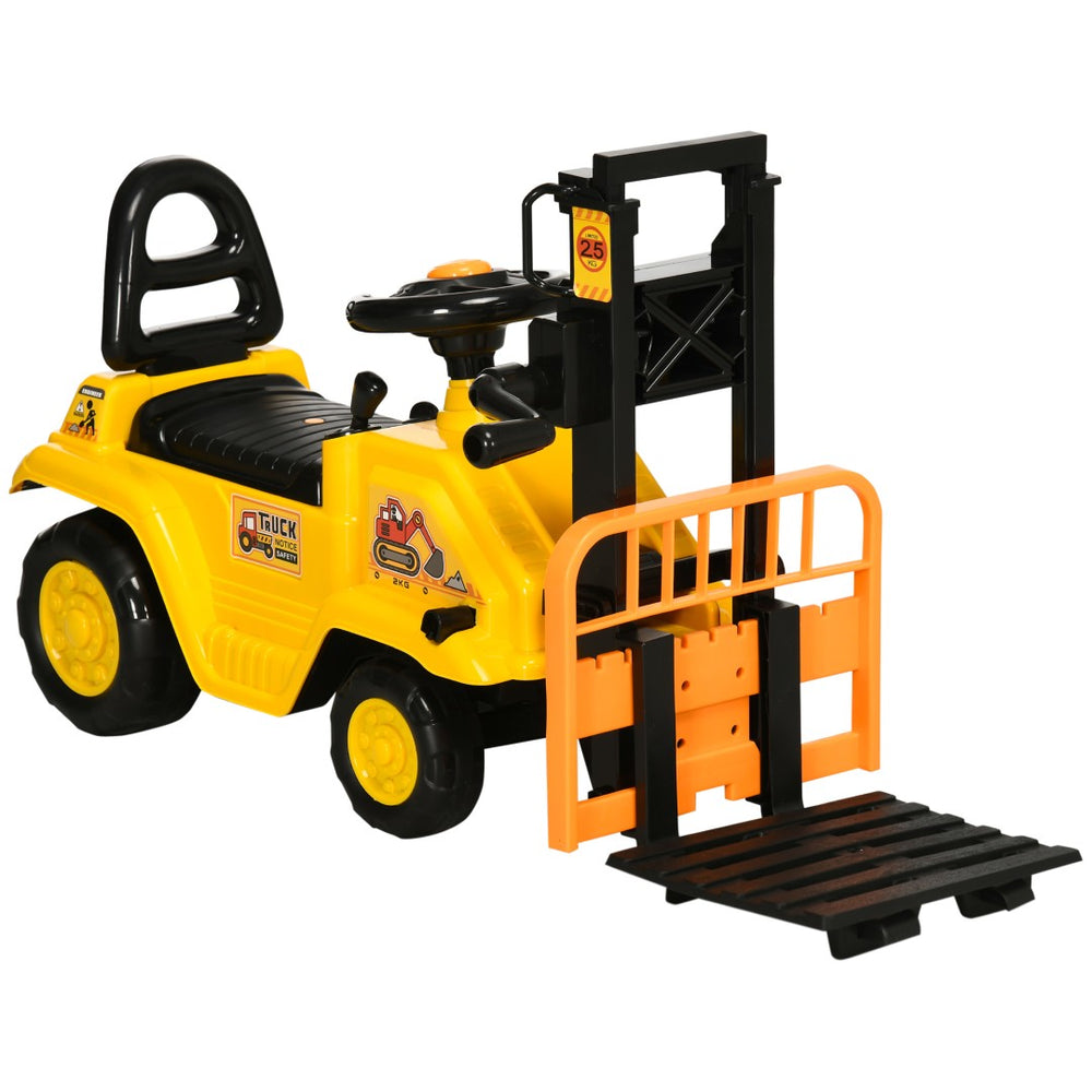 English Elm Sit and Scoot Kids Forklift Ride on Toy with Moving Fork and Storage Ages 3 4 W2225P155631