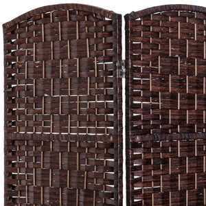 English Elm 6' Tall Wicker Weave Room Divider Screen - Versatile Privacy Solution For Home, Office & Decor W2225P155583