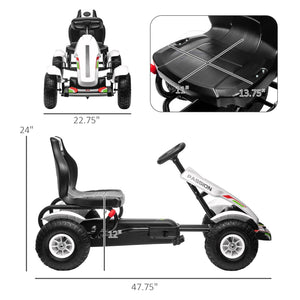 English Elm Youth Steel Frame Kick Scooter with Dual Caliper Brakes and 12 Inch Inflatable Tires W2225P155614