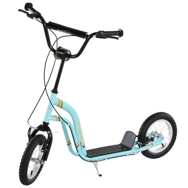 English Elm Youth Steel Frame Kick Scooter with Dual Caliper Brakes and 12 Inch Inflatable Tires W2225P155622