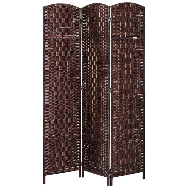 English Elm 6' Tall Wicker Weave Room Divider Screen - Versatile Privacy Solution For Home, Office & Decor W2225P155583
