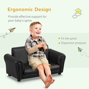 English Elm Kids Sofa Set With Footstool - Cozy, Modern Kids Couch For Playroom, Nursery & Living Room Use W2225P155609