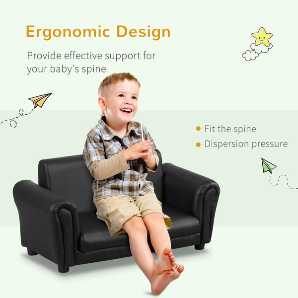 English Elm Kids Sofa Set With Footstool - Cozy, Modern Kids Couch For Playroom, Nursery & Living Room Use W2225P155609