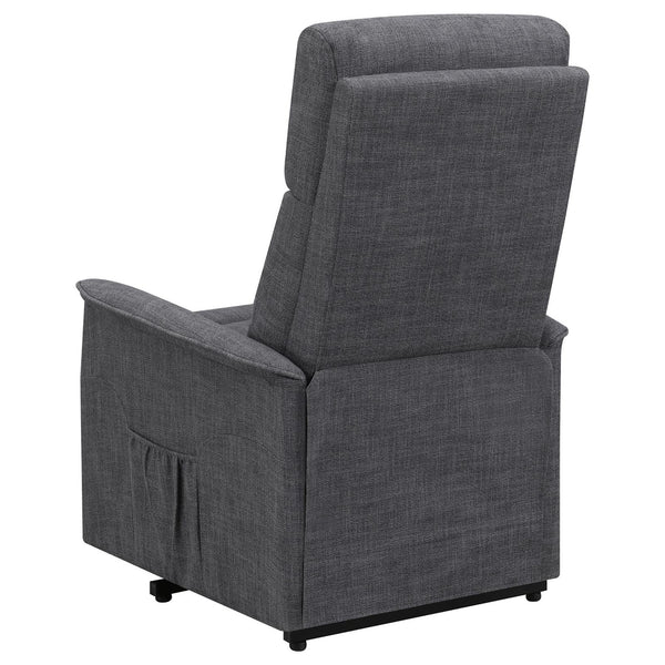 English Elm Charcoal Power Lift Recliner with Massage Function, Memory Foam Pocket Coil Seat & Smooth Recline B062P153841
