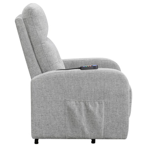 English Elm Grey Tufted Power Lift Recliner Chair with Performance Chenille, Foam Comfort, Wood Frame & Ease of Use B062P153855