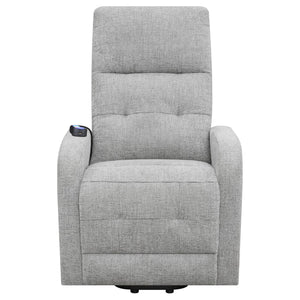 English Elm Grey Tufted Power Lift Recliner Chair with Performance Chenille, Foam Comfort, Wood Frame & Ease of Use B062P153855