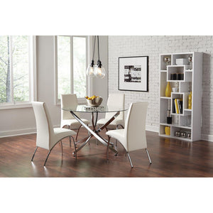 English Elm White Geometric 10-Shelf Open Back Bookcase with Interlocking Cubes Modern White Cappuccino Gray Finish B062P153818
