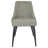 English Elm Light Grey Tufted Dining Chair (Set Of 2)