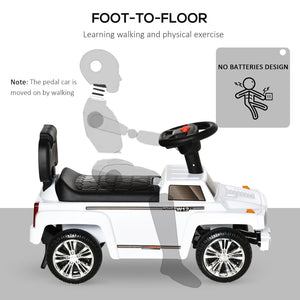 English Elm Kids Foot to Floor Suv Push Ride on Toy with Horn Lights Storage and Stable Base W2225P155619
